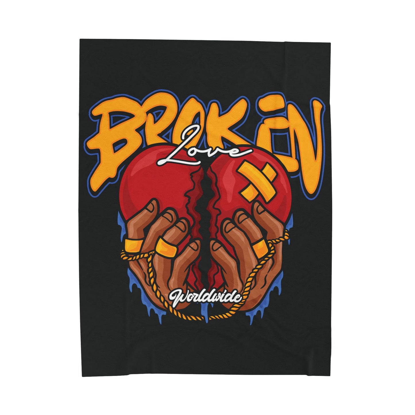 Broken Love Velveteen Plush Blanket
