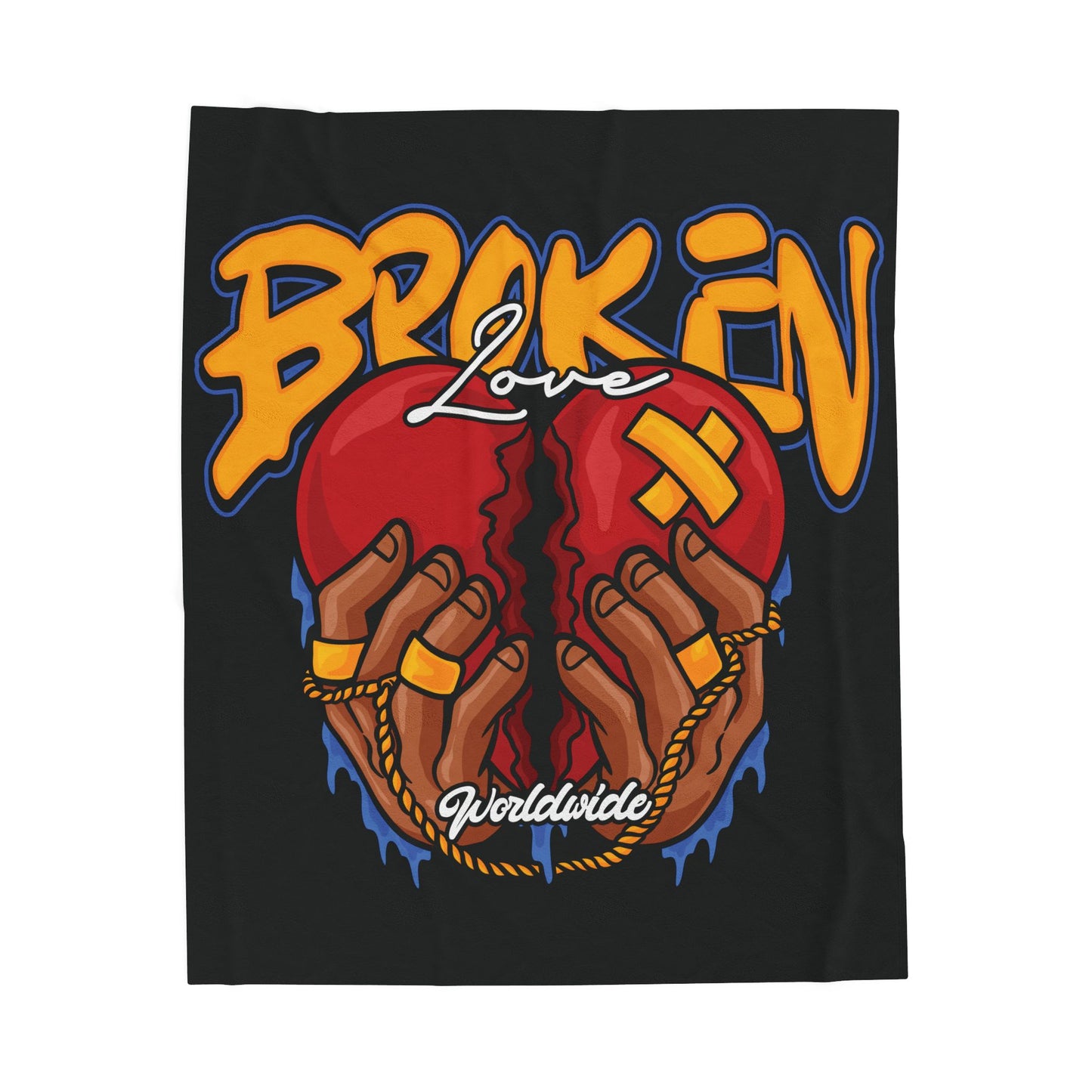 Broken Love Velveteen Plush Blanket