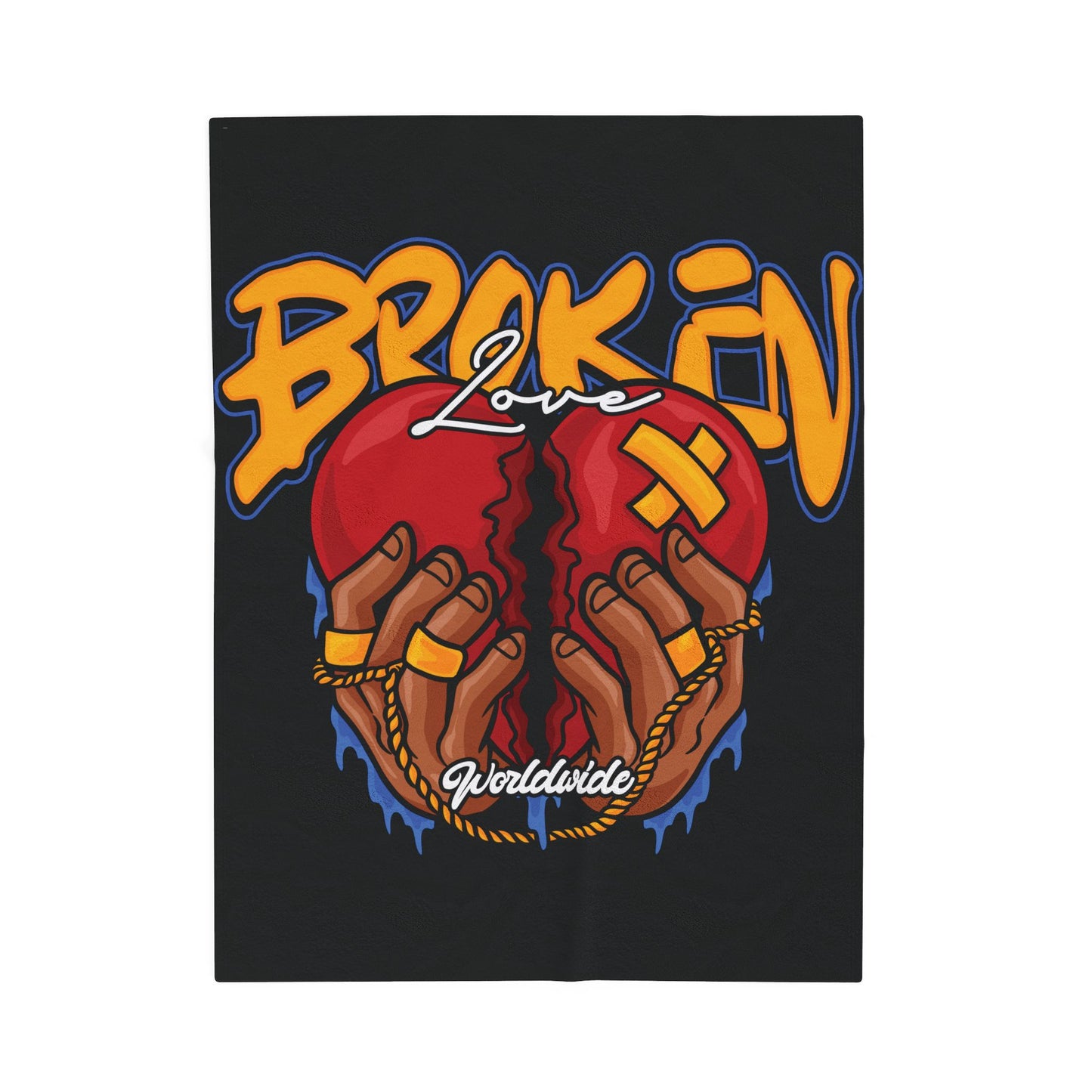 Broken Love Velveteen Plush Blanket